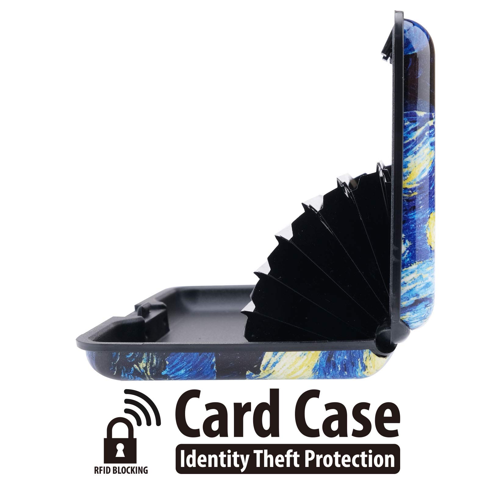 Slim RFID Blocking Metal Credit Card Holder - Minimalist Wallet for Men & Women - Securely Holds Business Cards, IDs & Credit Cards - Perfect for Travel, Work & Everyday Use