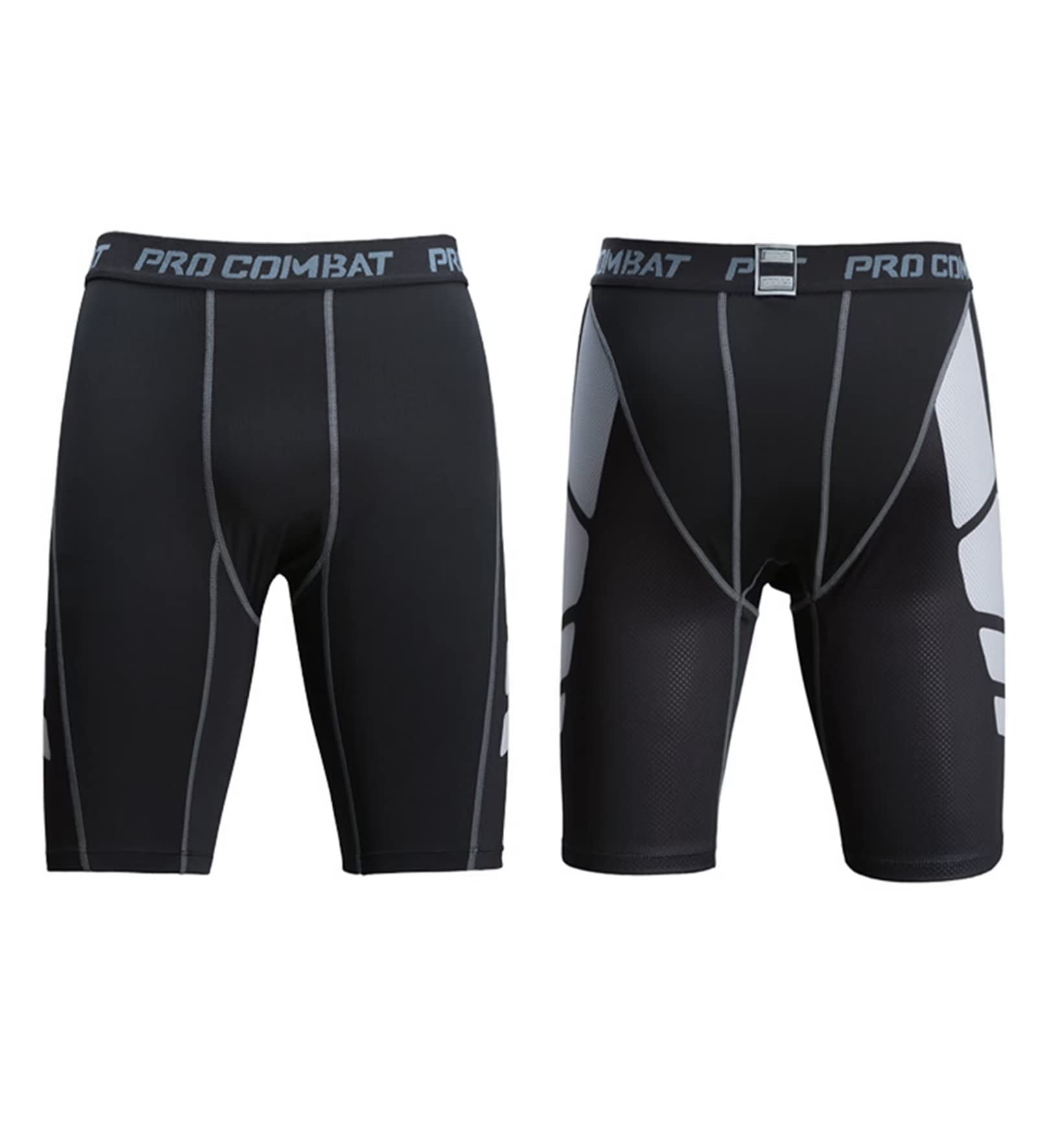3 Pcs Men's Performance Compression Base Layer Shorts - Moisture Wicking Athletic Underwear for Running, Workout & Sports | Stay Cool & Comfortable During Intense Training