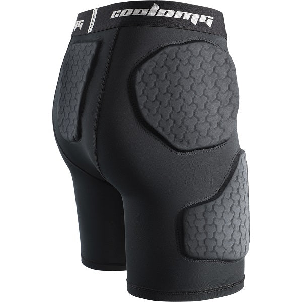 COOLOMG Youth Boys Football Girdle with Padded Shorts/Leggings - Integrated Hip, Tailbone & Thigh Pads for Football & Rugby (CF005) - Perfect for Training, Games & Youth Sports Protection