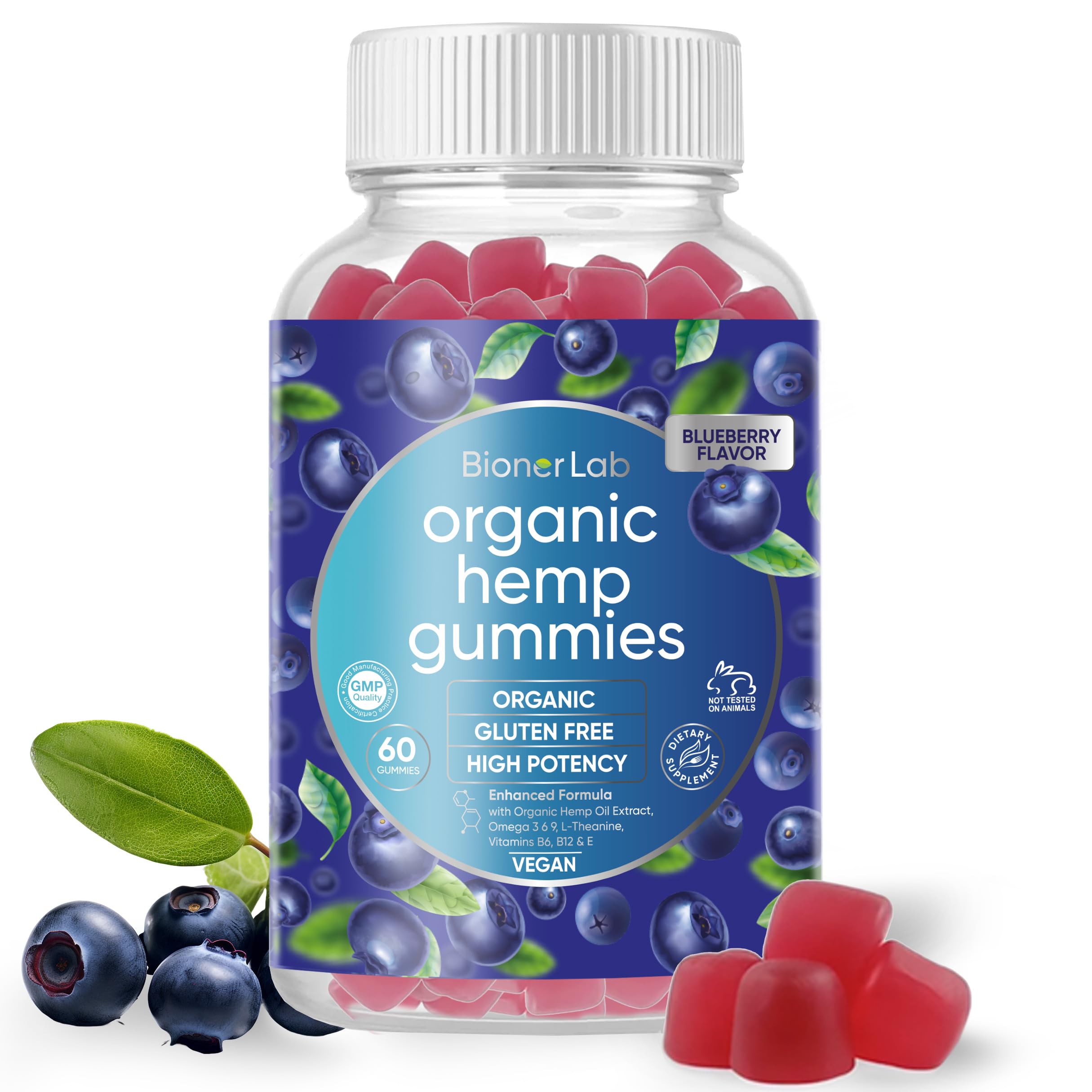 Premium Organic Gummies for Adults - Gluten Free Vitamin Supplement for Men & Women - Boost Energy & Immunity for Workout & Daily Wellness