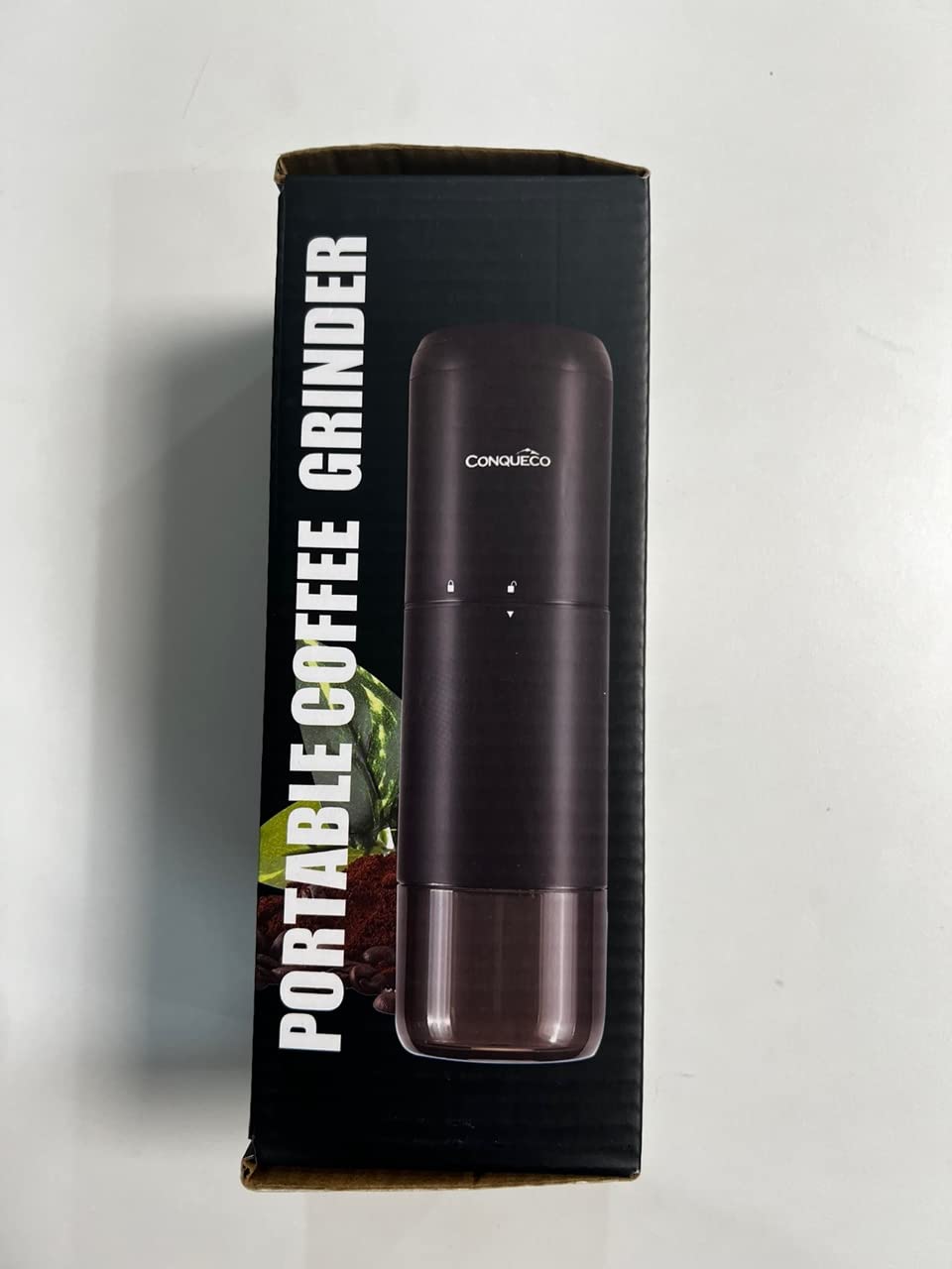 Premium Portable Electric Burr Coffee Grinder - Rechargeable Stainless Steel Conical Burr Grinder with 15 Precise Settings for Espresso, French Press & Cold Brew - 20g Capacity (Includes Cleaning Brush) - Perfect for Home, Office & Travel Use