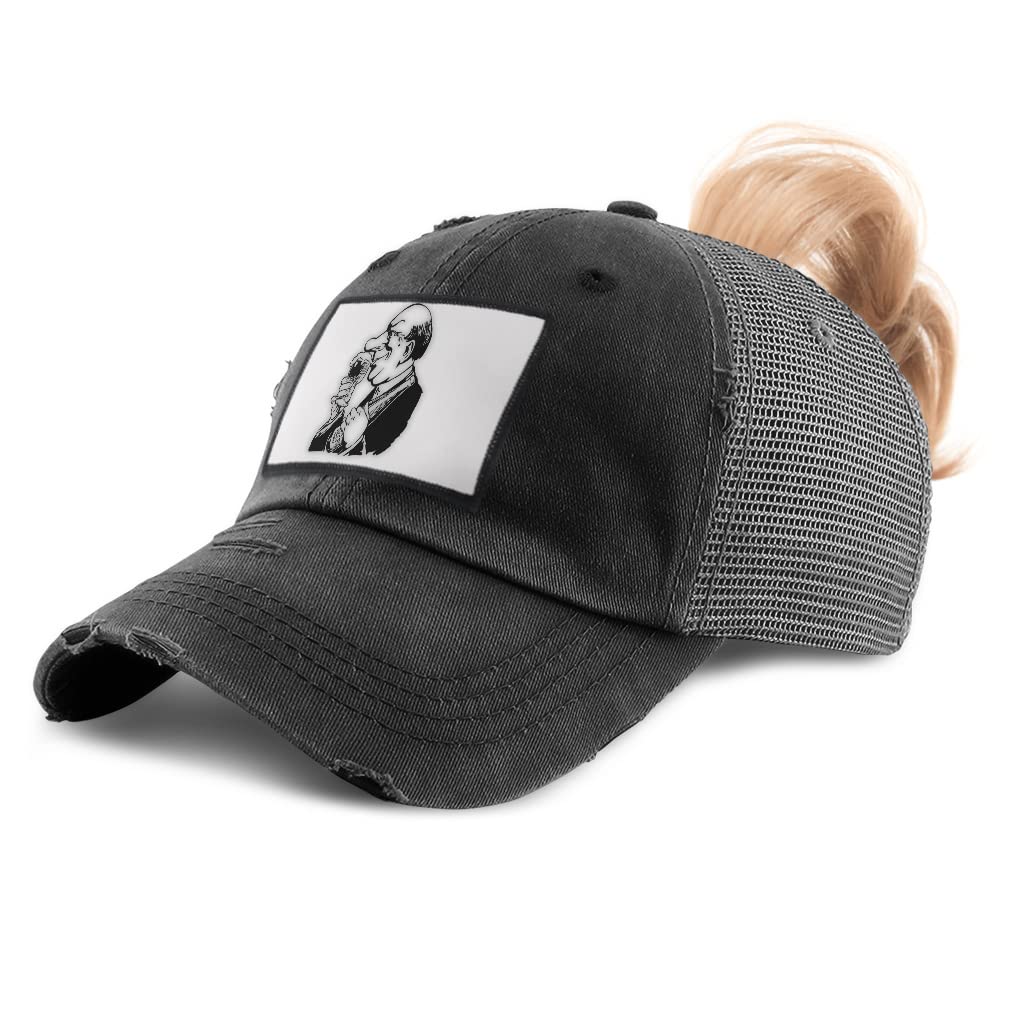 Women's High Ponytail Cap - Vintage Beer Snob Design for Food & Beverage Enthusiasts | Perfect for Breweries, Bars & Beer Tasting Events