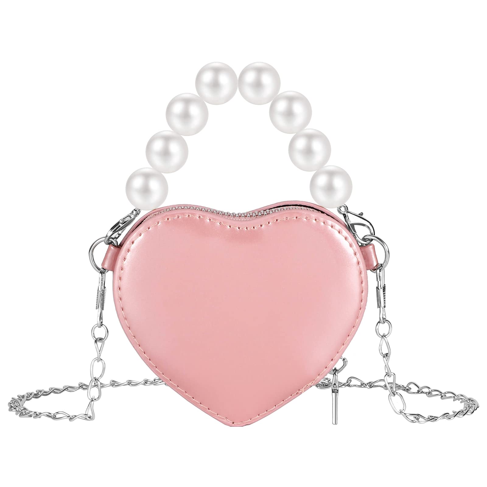 SOTOGO Little Girls Crossbody Purse - Princess Handbag for Toddlers with Mini Chain, Kids Wallet & Cute Clutch - Perfect for Birthday Gifts, Dress-Up Play & Daily Use