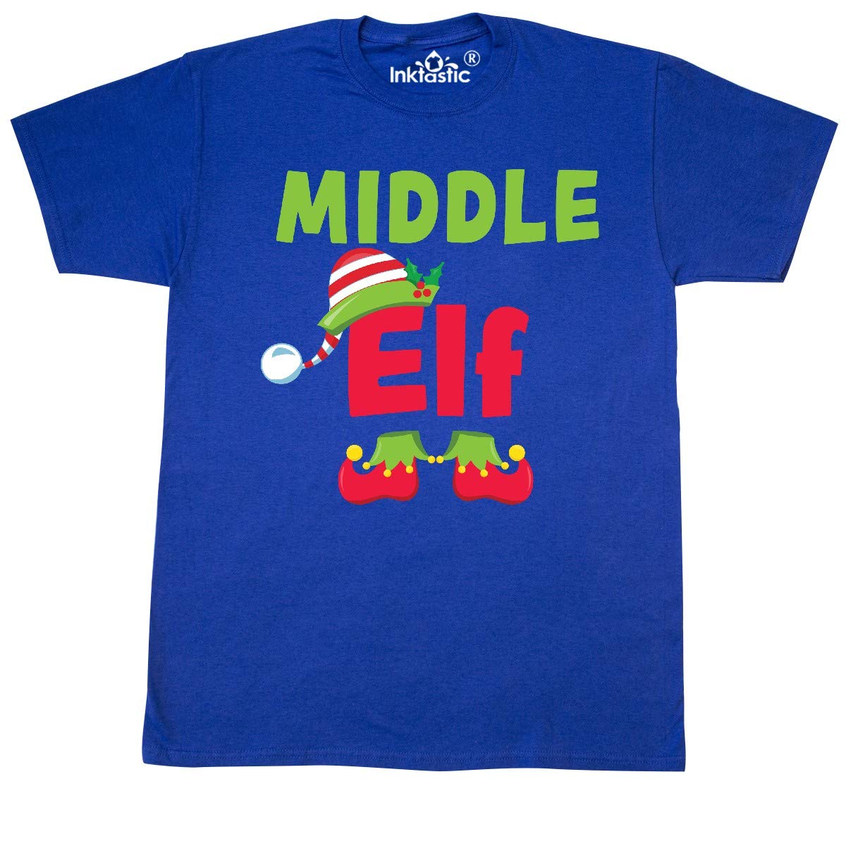 Inktastic Christmas Middle Elf Funny Holiday T-Shirt for Men & Women - Festive Gift for Family & Friends - Perfect for Christmas Parties & Ugly Sweater Contests