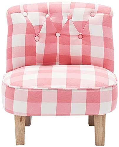 Pink Foldable Toddler Sofa Chair for Kids - 55x45x48cm Upholstered Lounge Seat with Arms, Perfect for Playroom, Bedroom & Living Room - Durable Children's Furniture for Reading, TV Time & Playdates