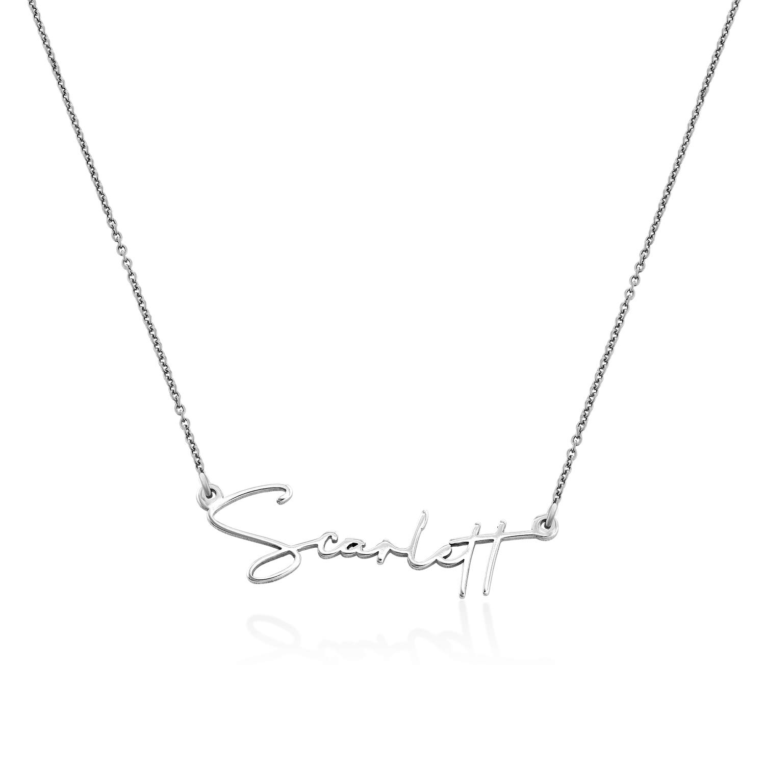 OAK & LUNA Custom Name Necklace - Personalized Belle Jewelry for Women, Engraved Gold/Silver Pendant, Gift for Her - Perfect for Birthdays, Anniversaries & Special Occasions
