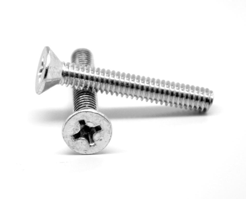 M2.5 x 0.45 x 10mm Coarse Thread DIN 965 Phillips Flat Head Machine Screw - Stainless Steel 18-8 (Pack of 1500) - Perfect for Electronics, Appliances & DIY Projects