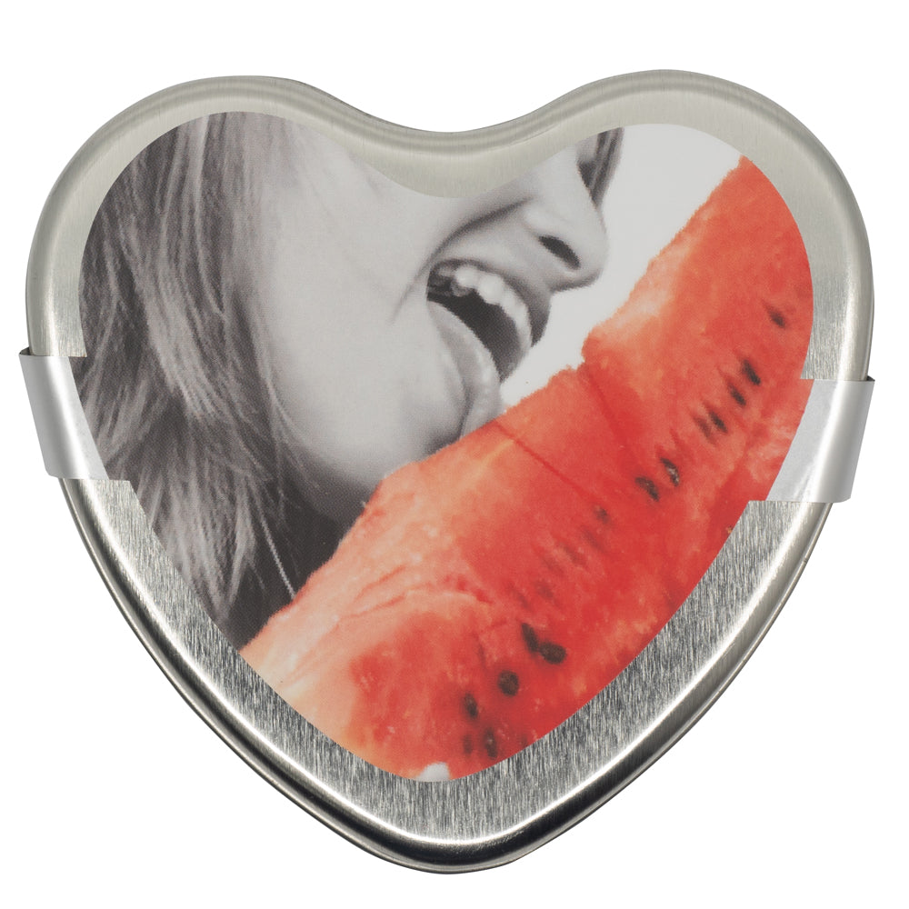 Earthly Body Edible Massage Candle - Watermelon Flavor | Romantic Couples Gift & Sensual Massage Oil for Spa Nights