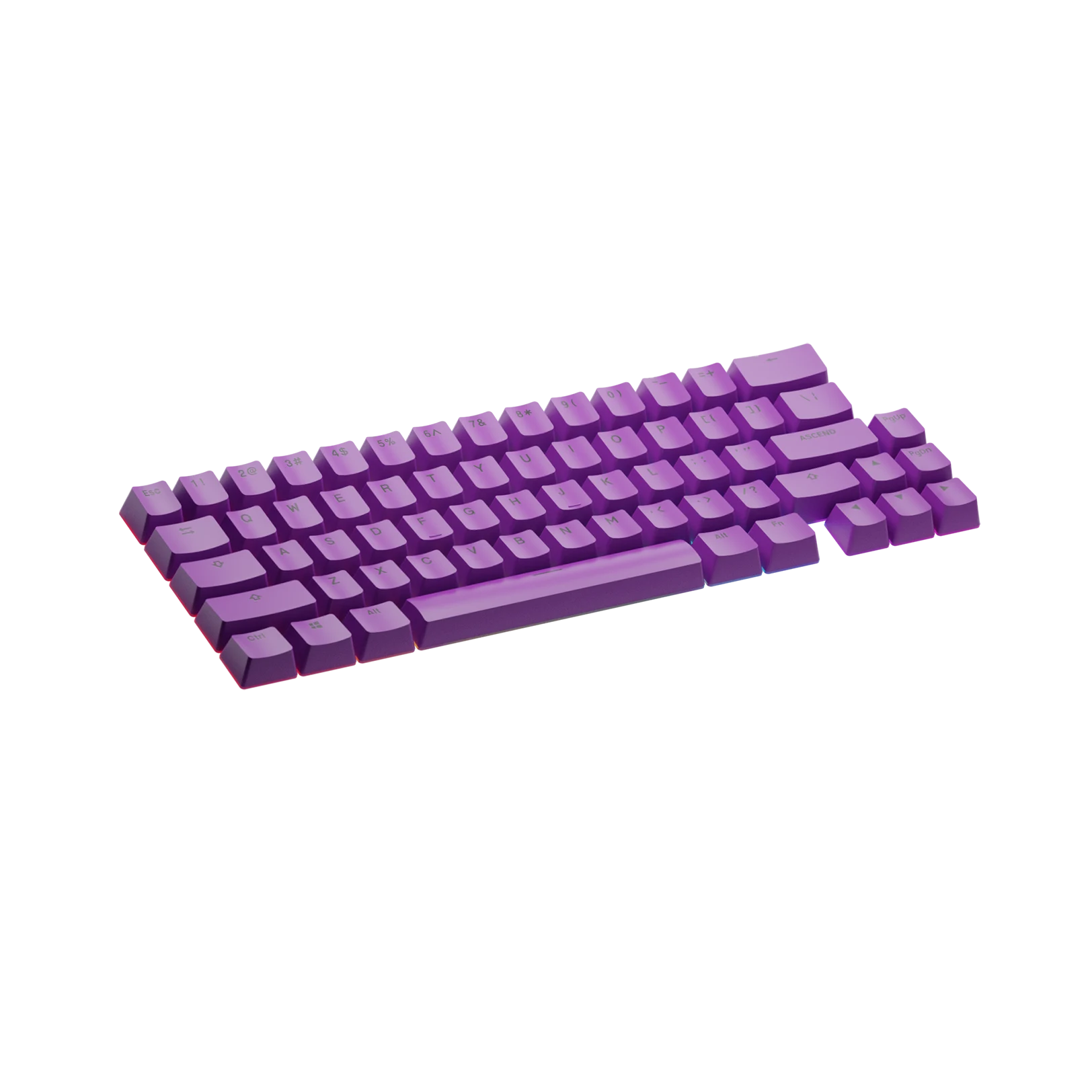 Epic Purple Keycaps for Mechanical Keyboards - Durable PBT Keycaps for Gaming & Typing - Perfect for PC, Mac & Laptop Keyboards (US Layout)