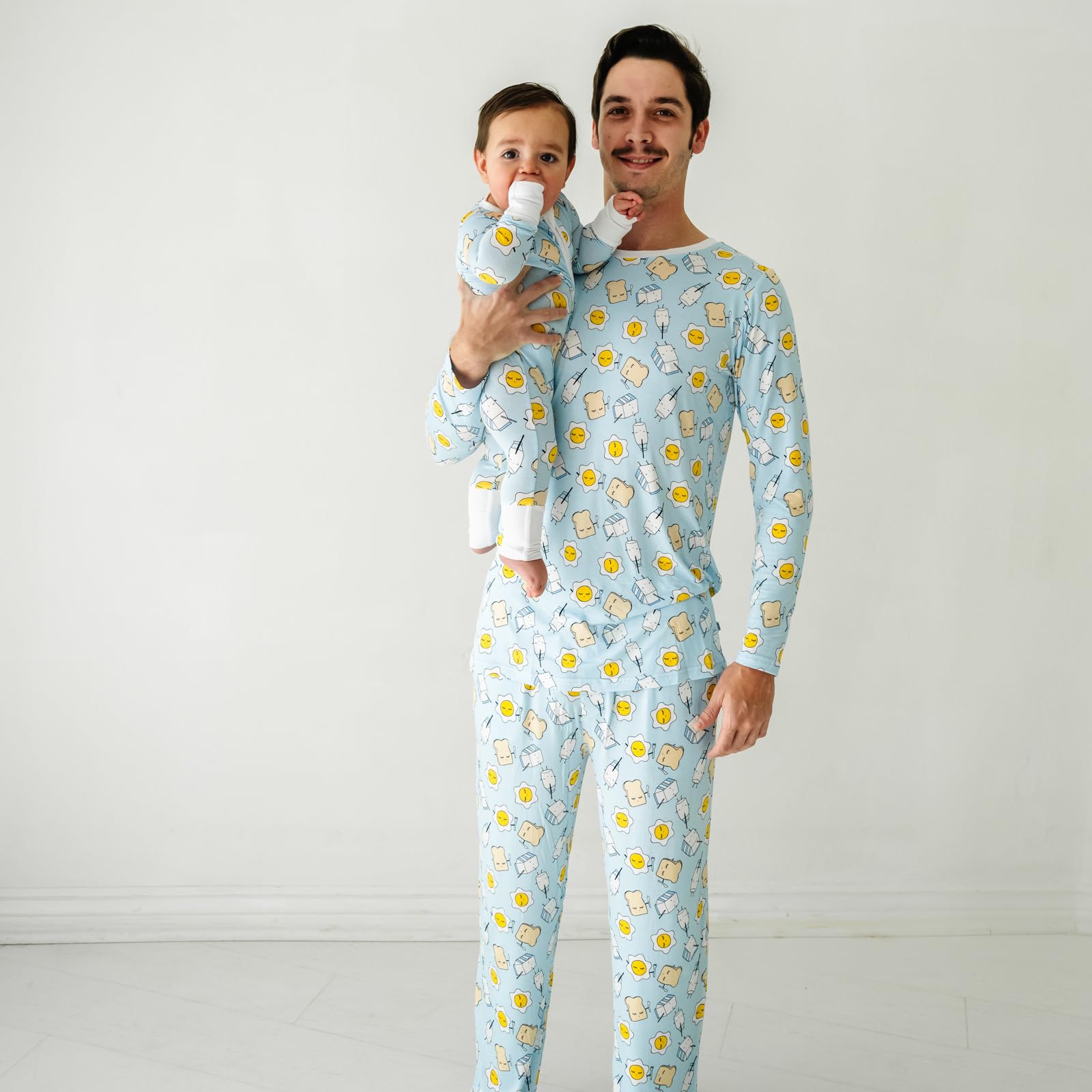 Little Sleepies Men's Bamboo Viscose Pajama Shirt - Soft & Breathable Sleepwear Top for Men | Cozy Lounge Wear for Relaxing at Home & Comfortable Nighttime Sleep