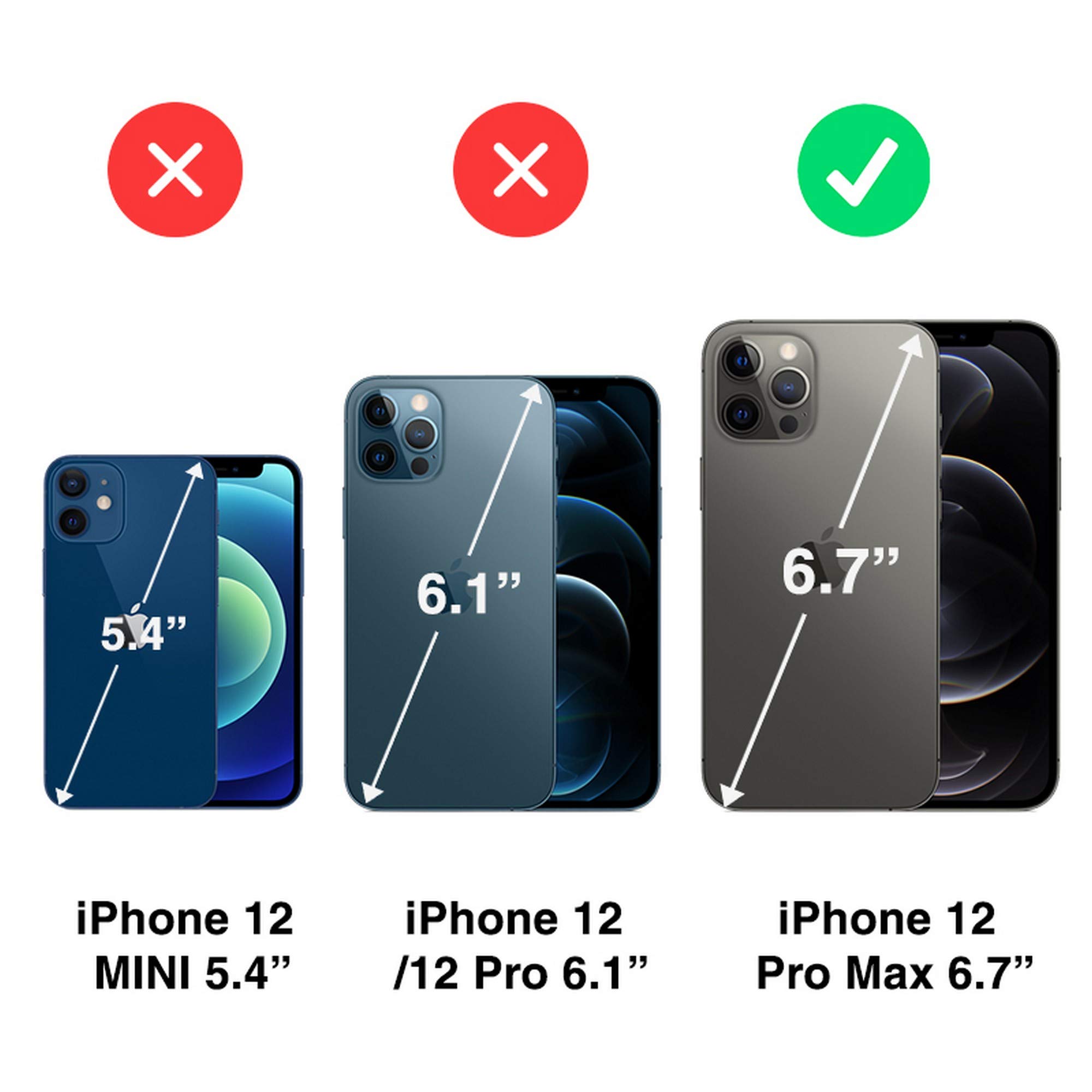 Tri-Shield 2.0 Magnetic Phone Case for iPhone 12 Pro Max - Military Grade Protection with Built-in Kickstand & Air Vent Car Mount - Perfect for Driving, Travel, and Everyday Use