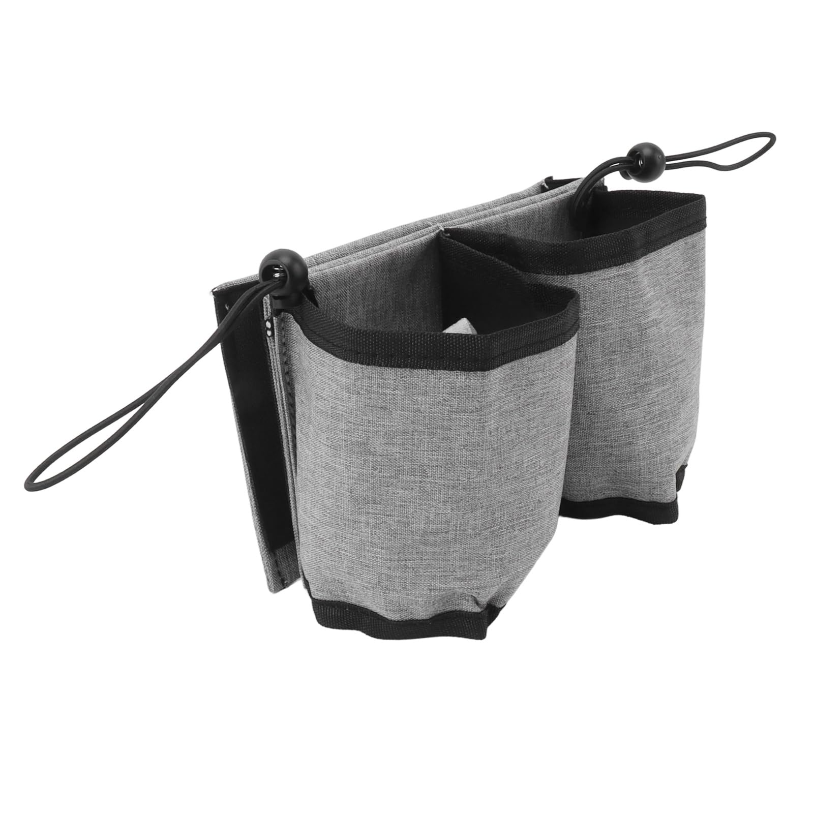 Foldable Travel Cup Holder for Two Drinks - Oxford Fabric Beverage Caddy with Washable Design - Perfect for Car, Airplane, and Outdoor Adventures