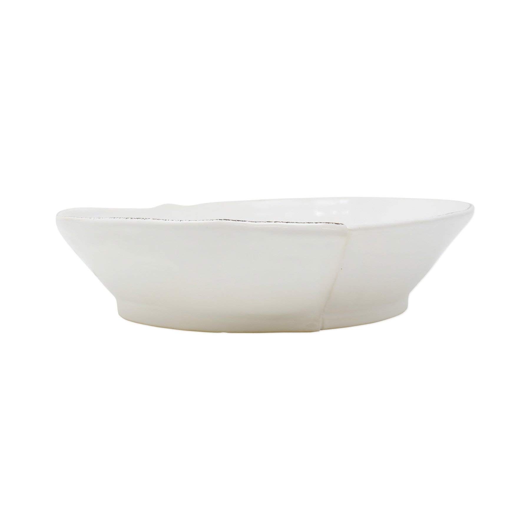 Vietri Lastra White Medium Shallow Serving Bowl - 10