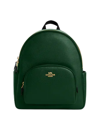 Coach Court Backpack for Women & Men | Genuine Leather Laptop Backpack | Stylish & Durable Work & Travel Bag | Perfect for Office, School & Commuting