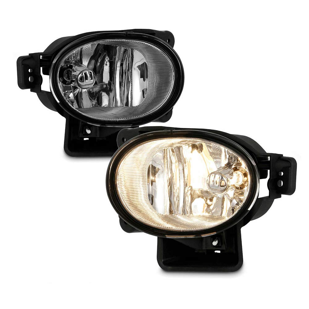 Neerttily Clear Bumper Driving Fog Lights with Bulbs for 2007-2008 TL Base Type S - Perfect for Night Driving & Off-Road Adventures