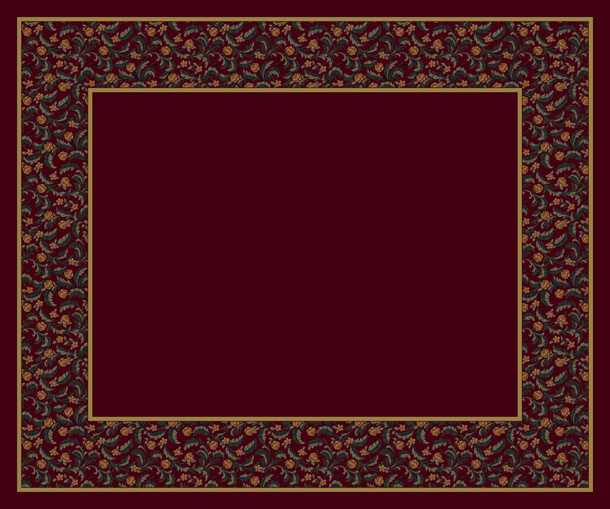 Latin Rose Garnet Rug - Runner 2'4