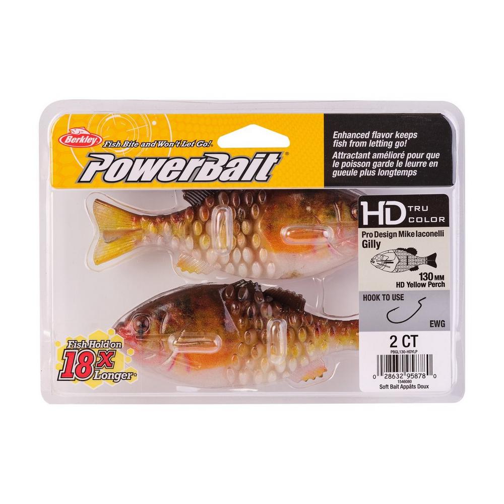 Berkley PowerBait Gilly Swimbait Fishing Lure - Designed by Mike Iaconelli - Perfect for Bass, Trout, and Freshwater Fishing