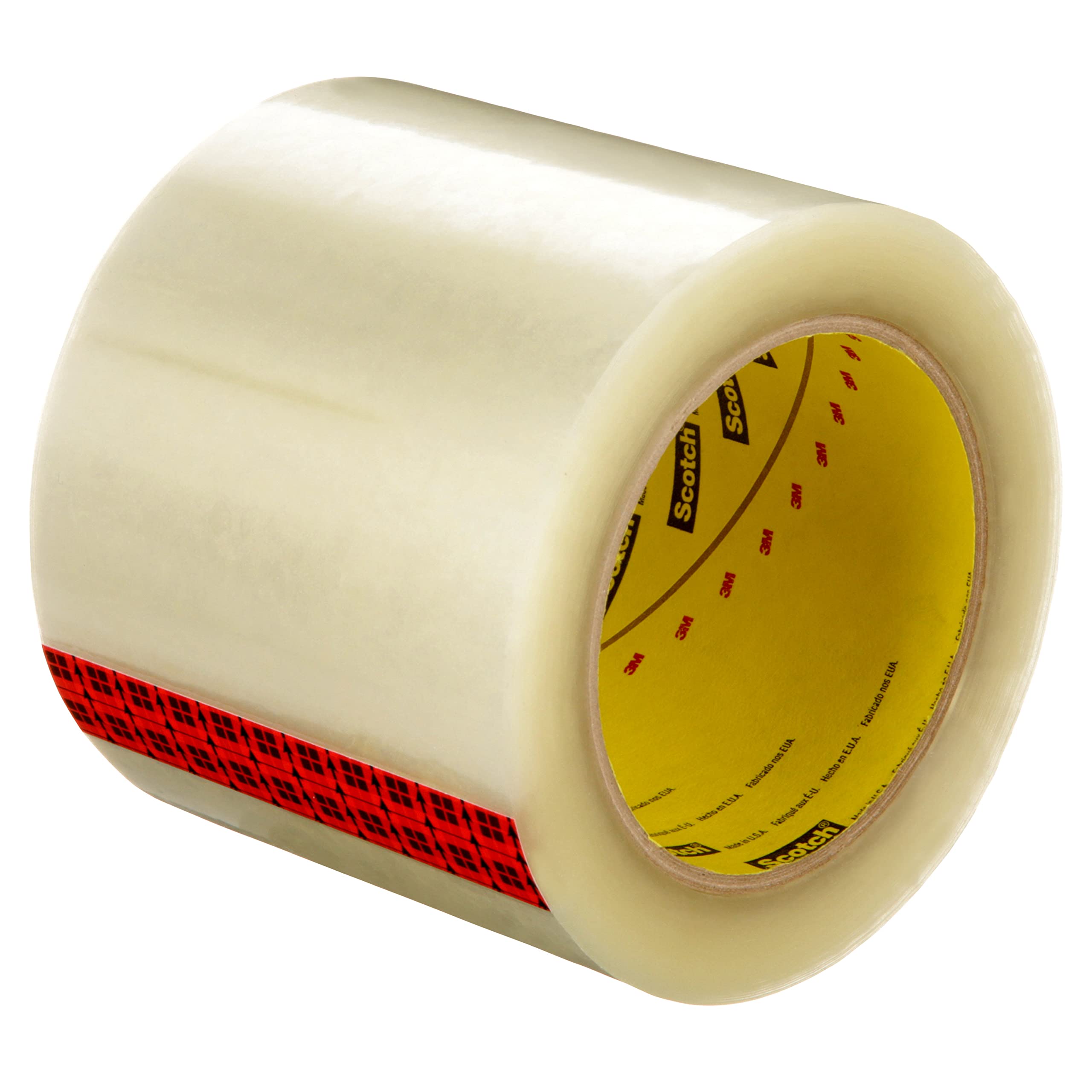 3M Label Protection Tape 3565 - Clear, 96mm x 100m, 18 Rolls per Case - Waterproof & Durable for Shipping, Packaging & Industrial Labeling