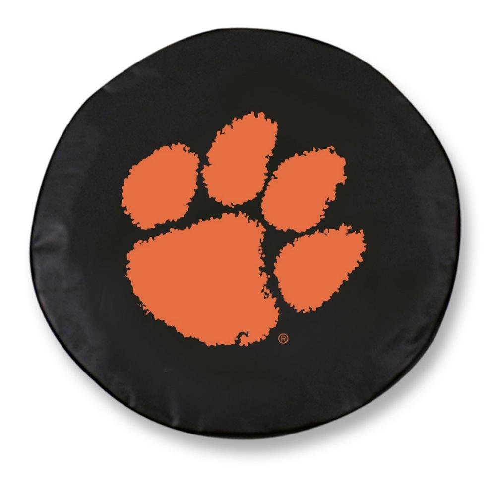 Holland Bar Stool with Clemson Tire Cover - Black 31.25