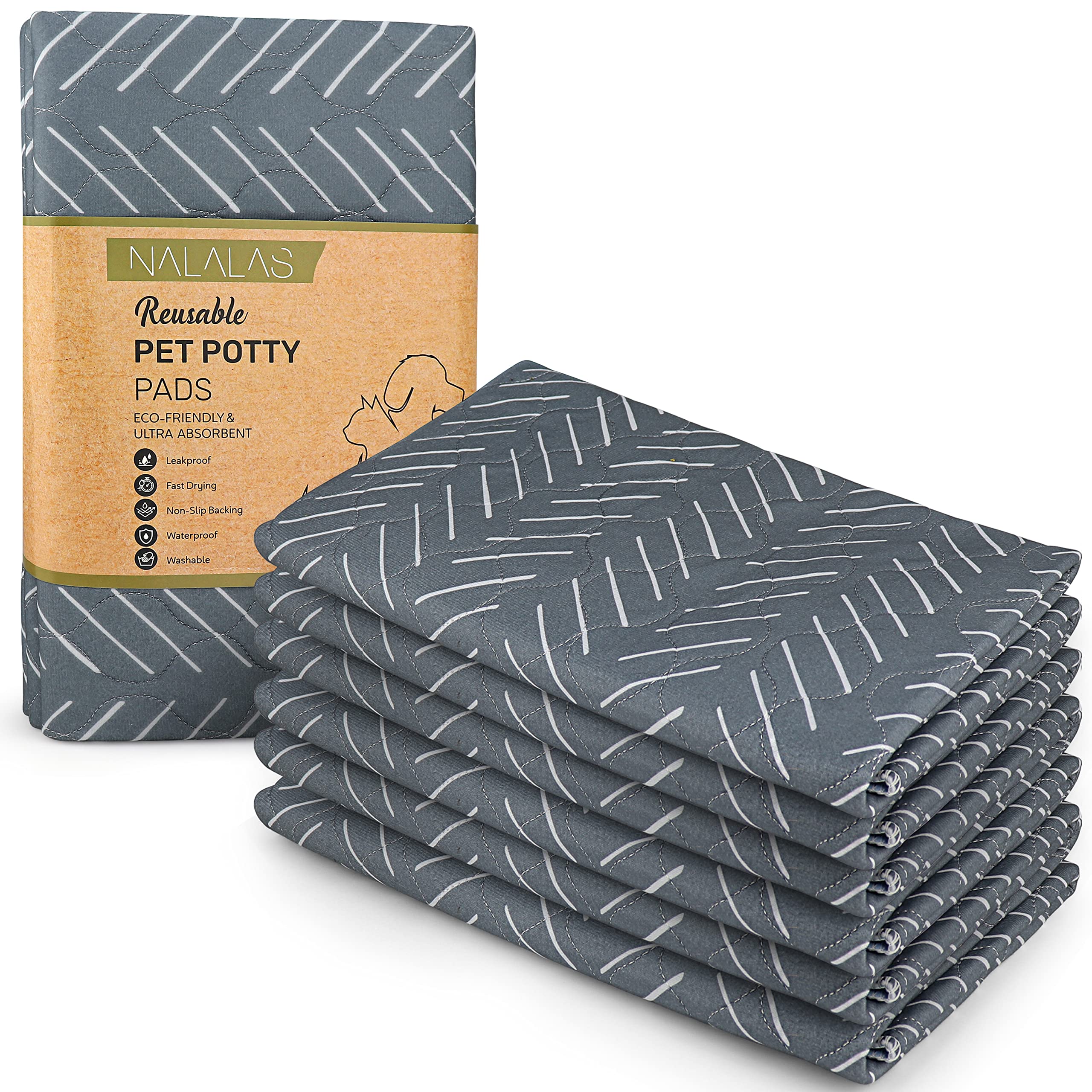 NALALAS Washable & Reusable Dog Pee Pads - 34