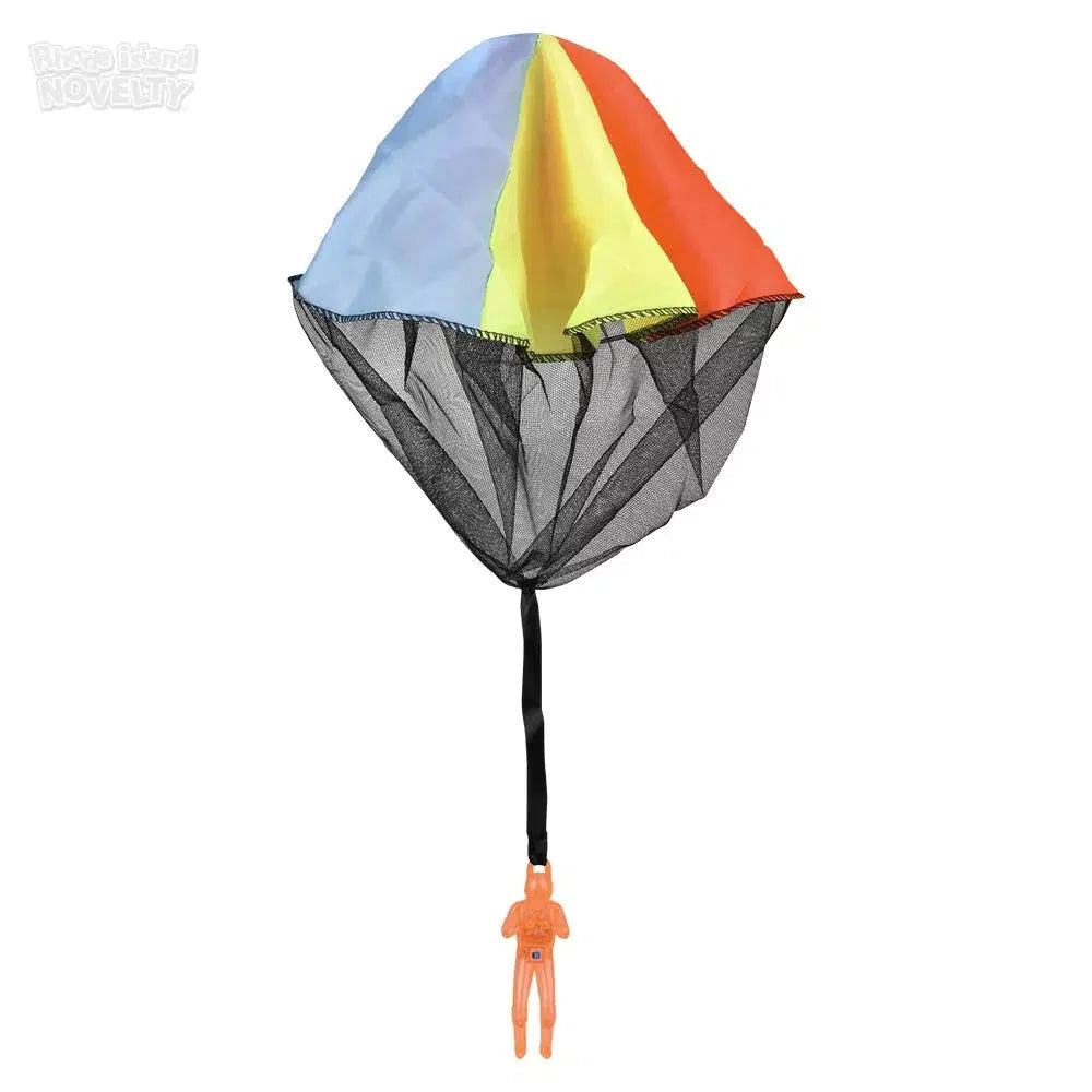 4 Pack LED Light Up Paratrooper Toys - Fun Glow in The Dark Flying Parachute Men for Kids Outdoor Games, Birthday Parties & Nighttime Play