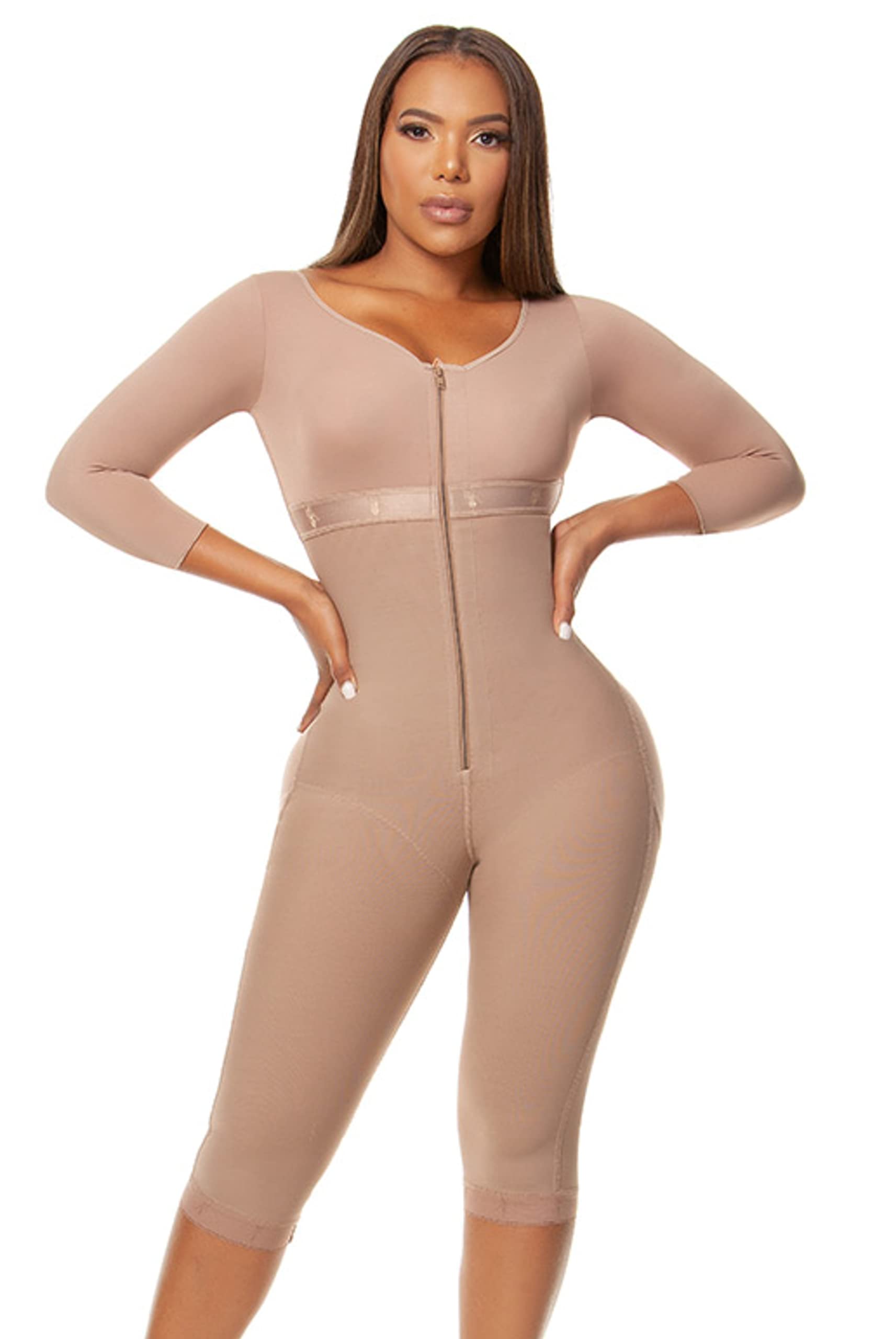 Melibelt 3015 Colombian Shapewear for Women - High Compression Waist Trainer & Body Shaper with Built-in Bra - Slimming Girdle for Tummy Control, Postpartum Recovery & Special Occasions