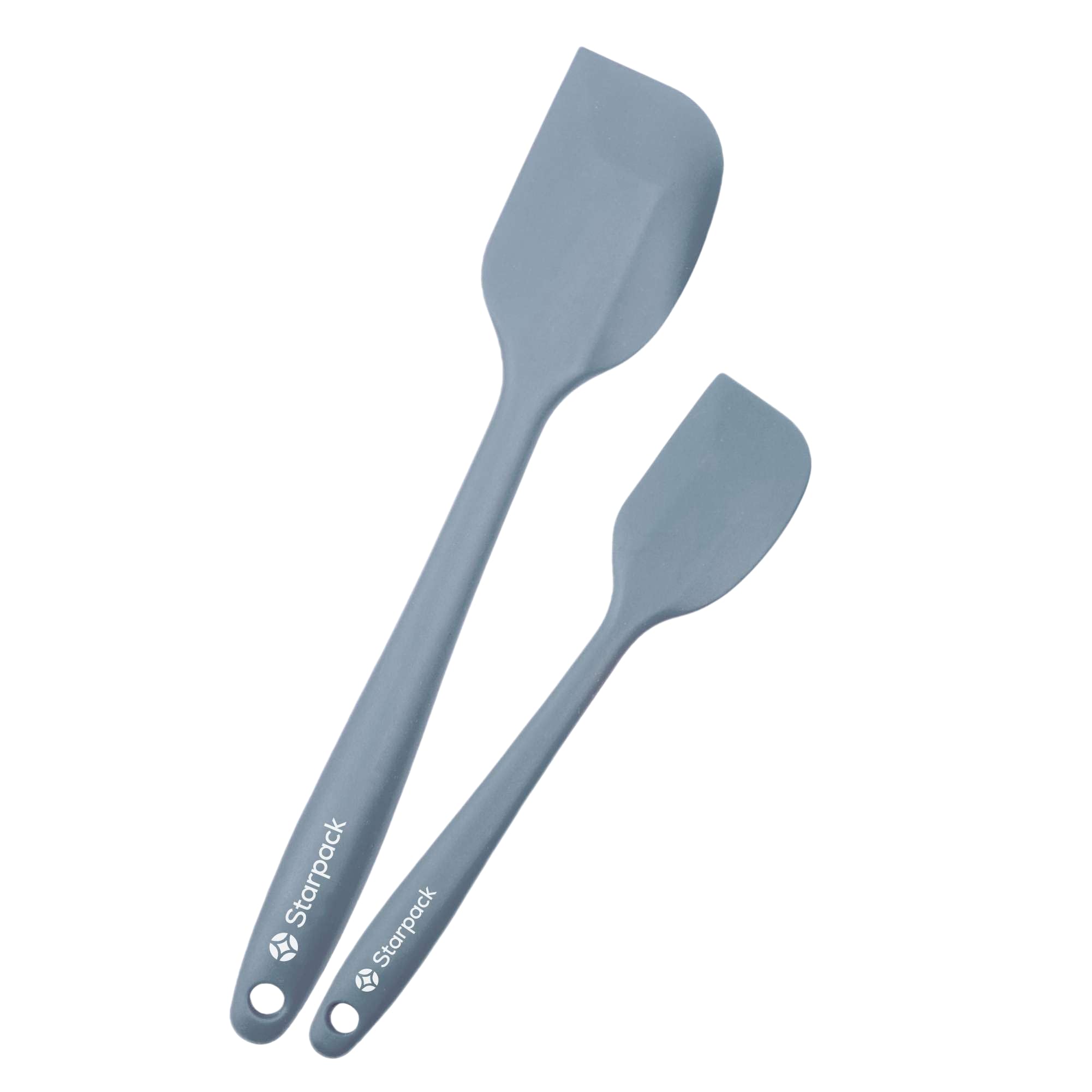 Starpack 'Scrape & Stir' Silicone Spatula Set (2 Pcs) - 600°F Heat Resistant, Food Grade, Nonstick Kitchen Spatulas for Baking & Cooking - LFGB Certified Rubber Spatula Set - Perfect for Mixing, Flipping & Serving Pancakes, Cookies & More