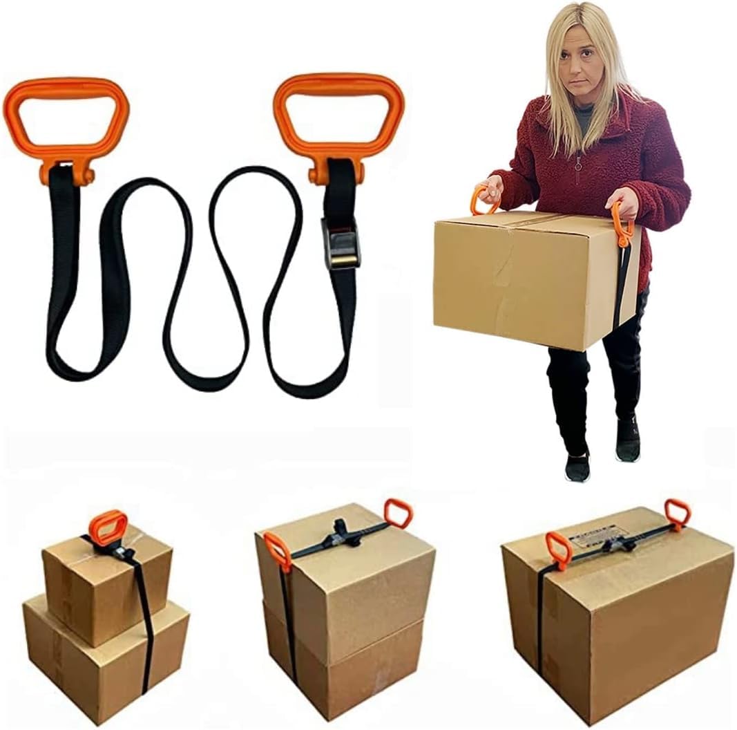 Multus Adjustable Lifting Straps - 2 Handle Heavy Duty Moving Straps for Furniture, Appliances, Mattresses & Sports Gear | Perfect for Home Moving, Gym Equipment Transport & Camping Gear Hauling