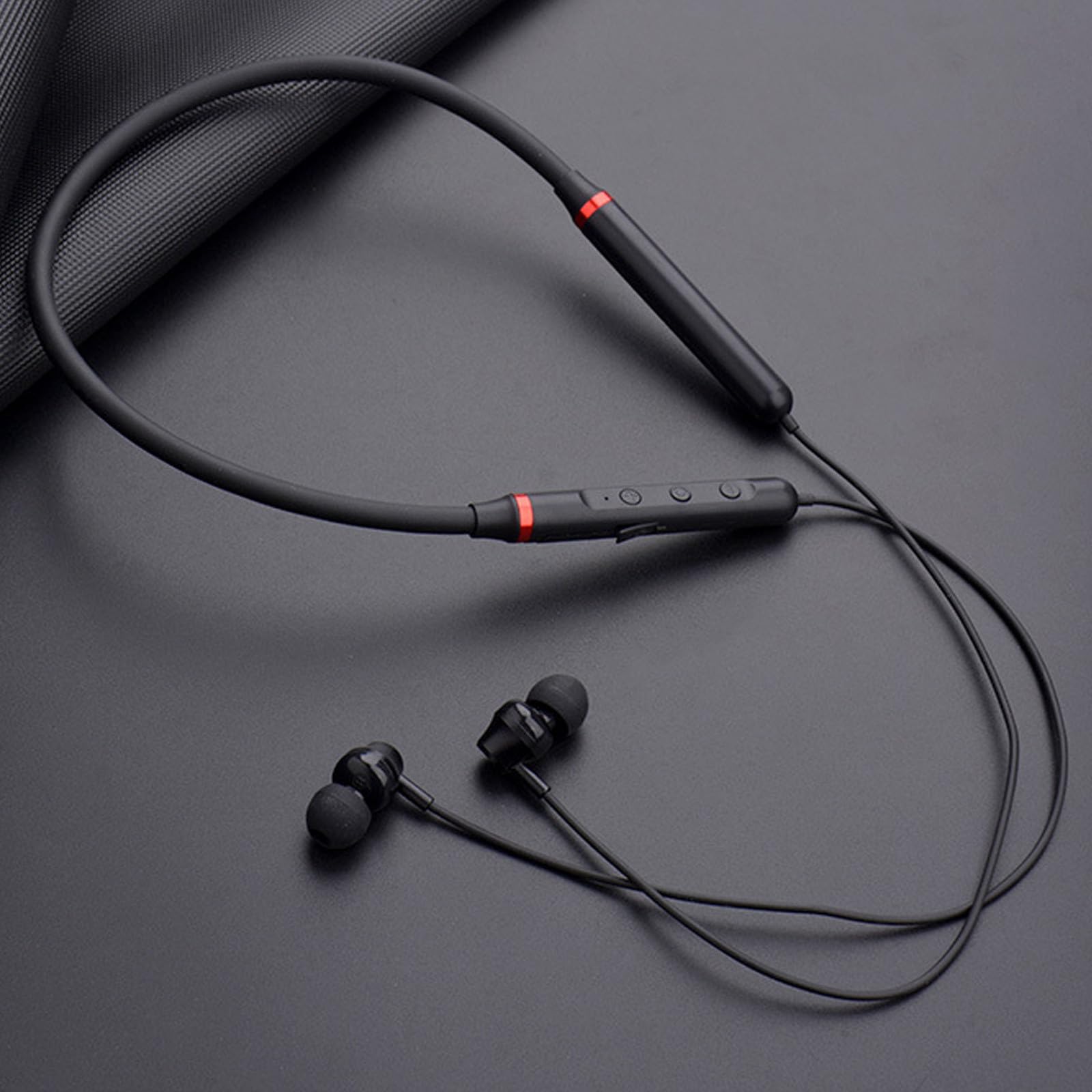 Wireless Bluetooth Earbuds, Sports Headphones with High Power Stereo Sound, Neckband Earphones for Running, Workout, Travel & Office Use - Perfect for Gym, Commuting & Business Calls