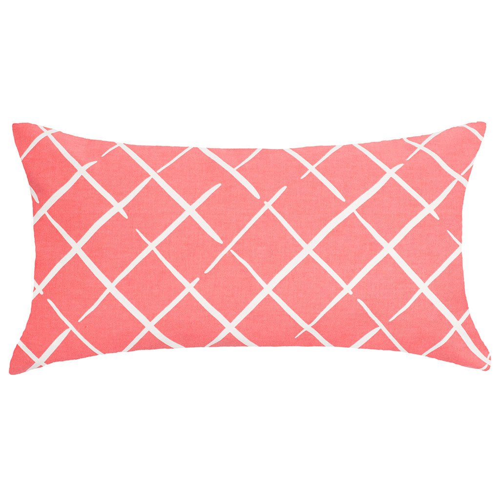 Coral Diamonds Throw Pillow - Soft Decorative Cushion for Sofa, Bed & Home Decor - Perfect for Living Room, Bedroom & Cozy Spaces