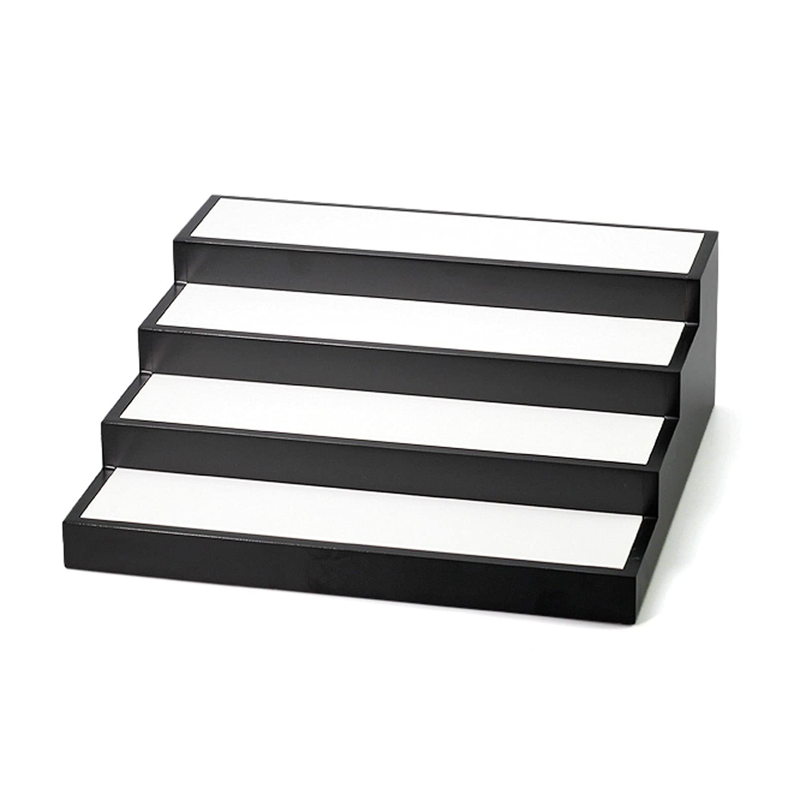 4-Tier Wooden Sunglasses Organizer & Eyeglasses Display Stand - Holds 8 Pairs of Glasses - Stylish Tabletop Storage Tray for Eyewear - Perfect for Home, Office, or Retail Store Display