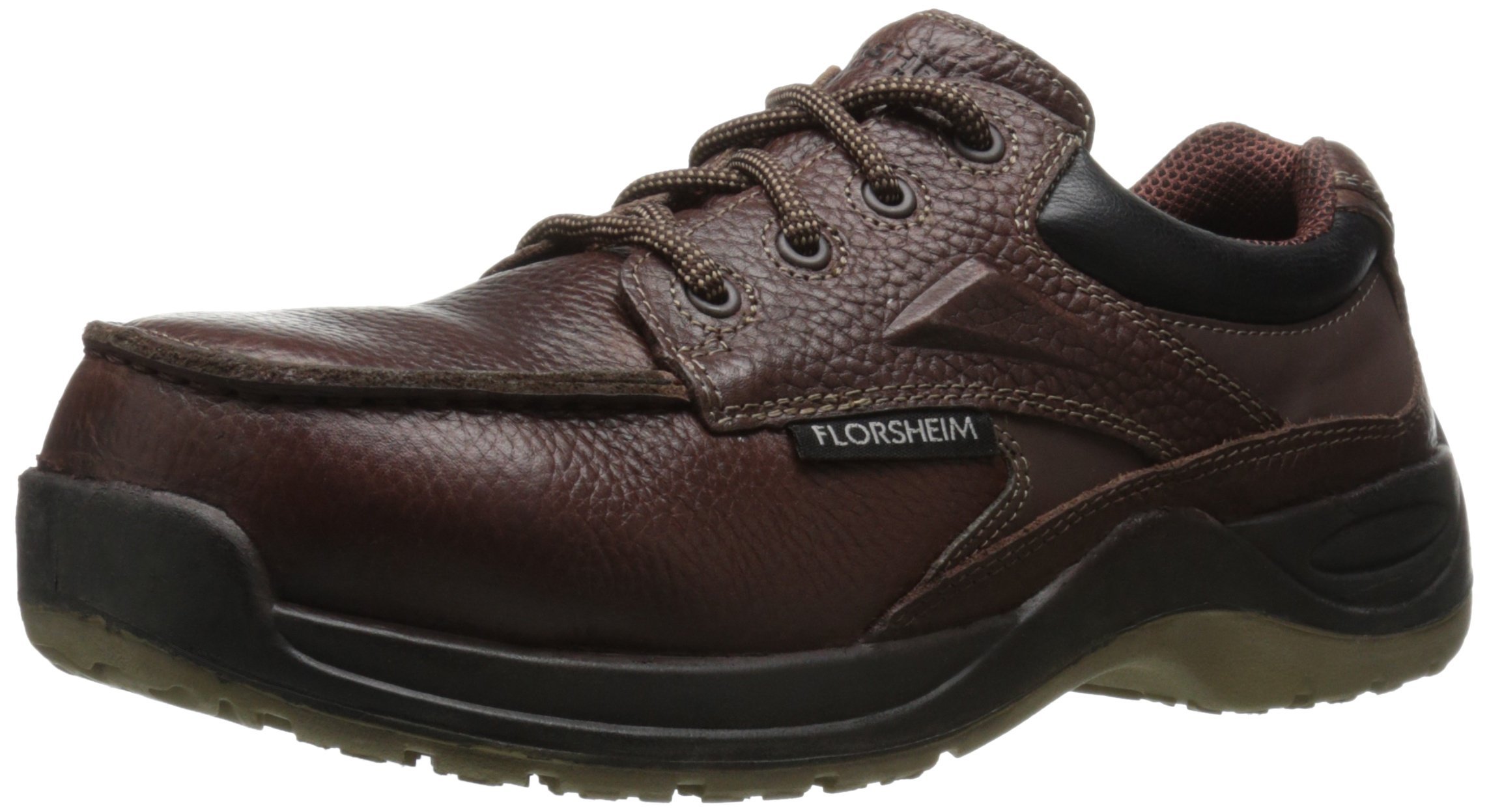 Florsheim Work Rambler Creek Men's Oxford Shoes - Comfortable & Durable Leather Dress Shoes for Business & Formal Occasions - Perfect for Office, Weddings & Professional Events