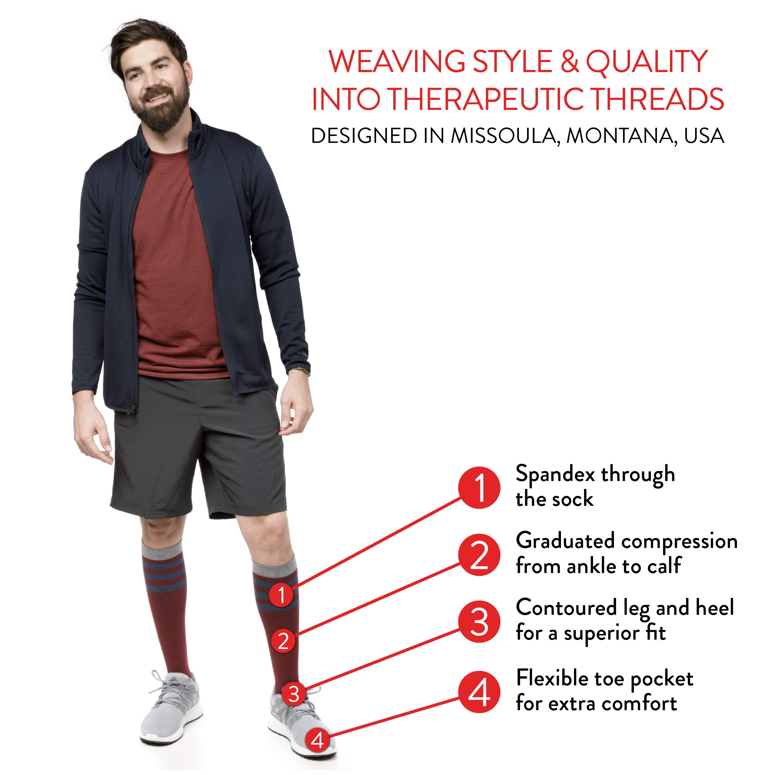 VIM & VIGR 20-30 mmHg Medical Grade Compression Socks for Women & Men - Black Cotton Solid, Medium/Large (2 Pack) - Improve Circulation, Reduce Swelling & Fatigue - Perfect for Travel, Running & Nurses