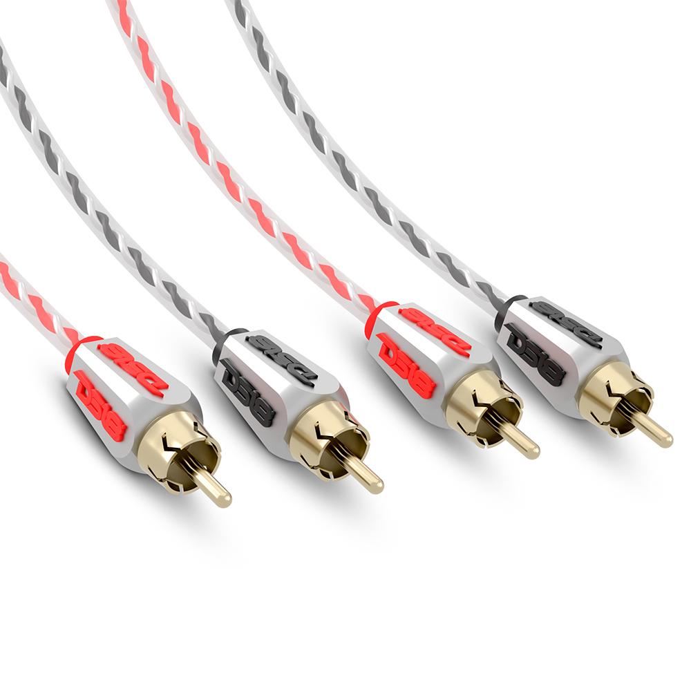 High-Quality Level 3 RCA Audio Cable - 100% Pure Copper OFC - 20 Feet Long for Home Theater, Hi-Fi Systems & Professional Audio Equipment