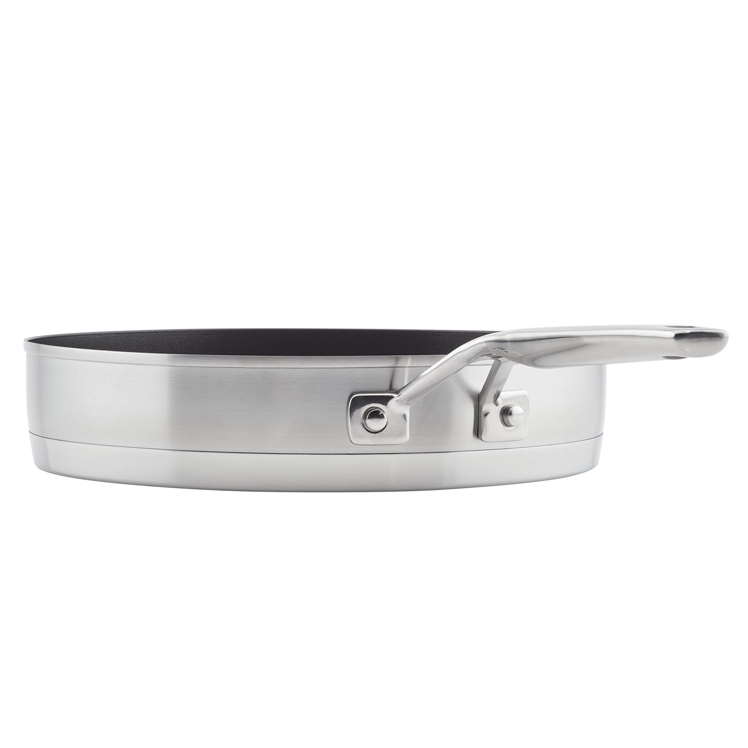 KitchenAid 3-Ply Stainless Steel Cookware Set - 10 Piece Pots and Pans with Brushed Finish | Professional Grade for Cooking, Baking & Meal Prep | Perfect for Home Chefs & Restaurant Use