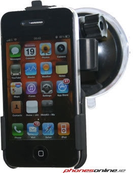 Apple iPhone 4 / 4S Universal Car Windshield Mount Holder - Secure Phone Cradle for Hands-Free Driving & GPS Navigation