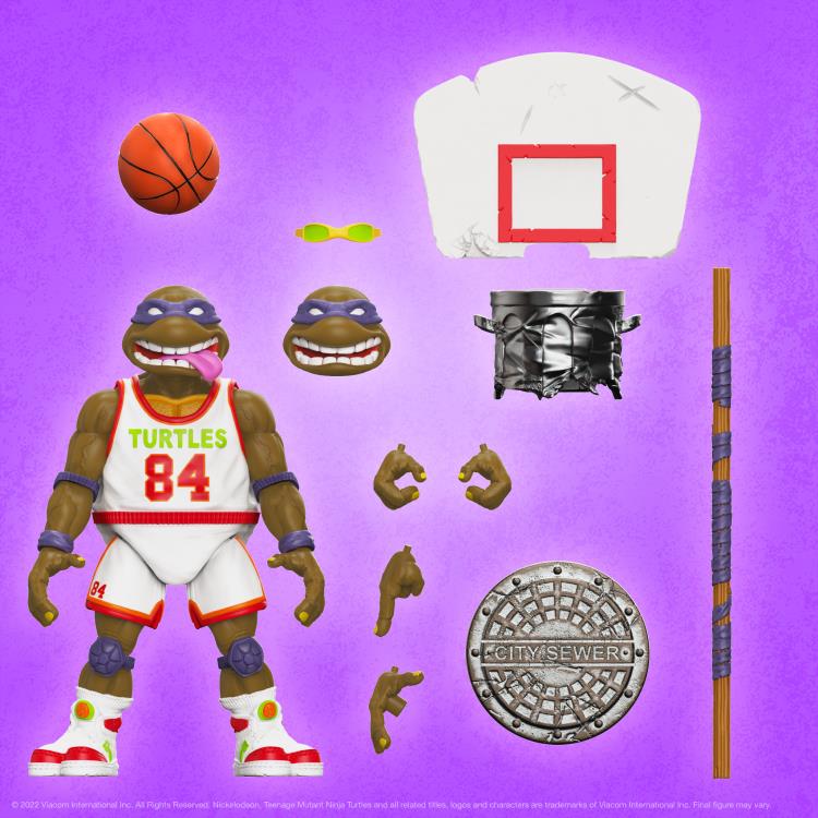 Teenage Mutant Ninja Turtles ULTIMATES! Slam Dunkin' Don Action Figure - Collectible TMNT Toy for Kids & Adults - Perfect for Display, Play & Gifts