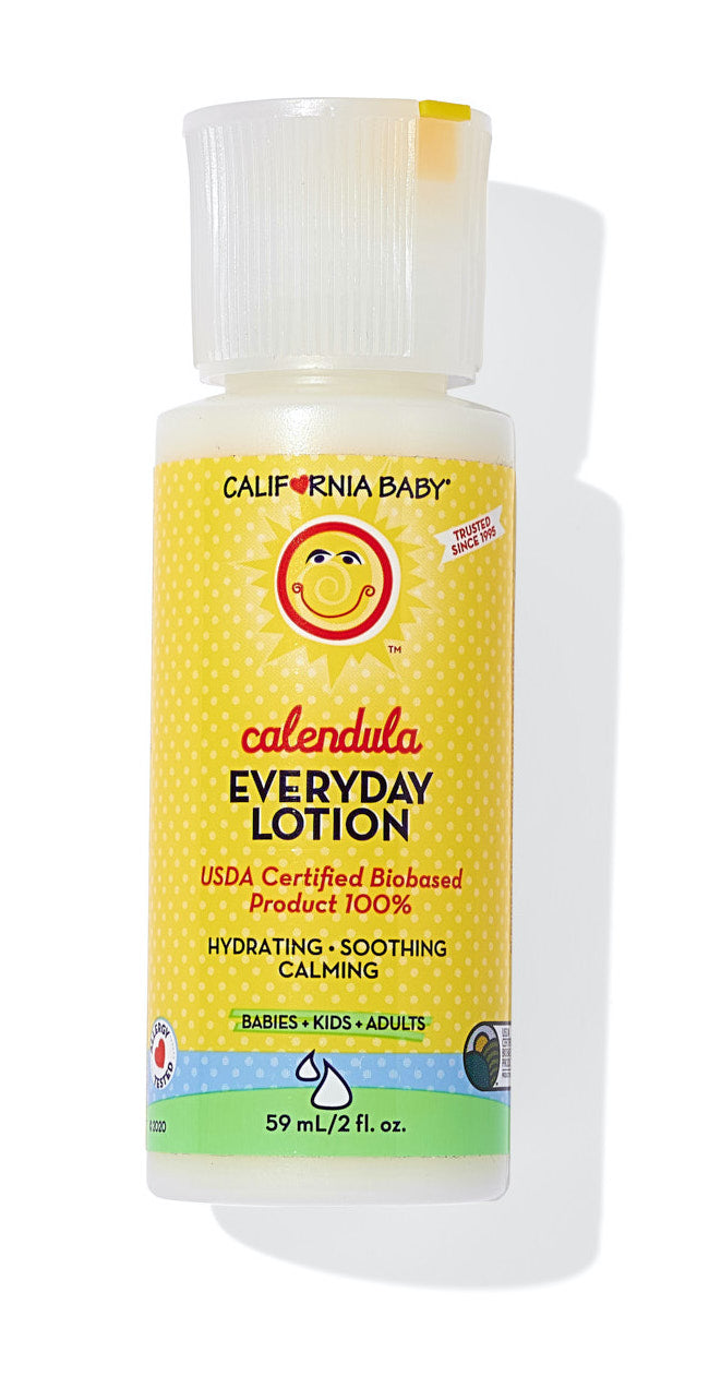 Organic Calendula Lotion 2oz - Soothing Skin Moisturizer for Dry, Sensitive Skin | Sample Size | Perfect for Travel, Baby Care & Post-Sun Relief