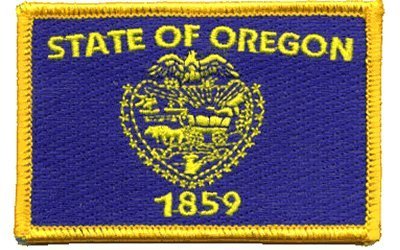 Oregon Iron-on Embroidered Patch - Premium Sew-on Badge for Jackets, Hats & Backpacks - Perfect for DIY Customization, Biker Gear & Military Uniforms