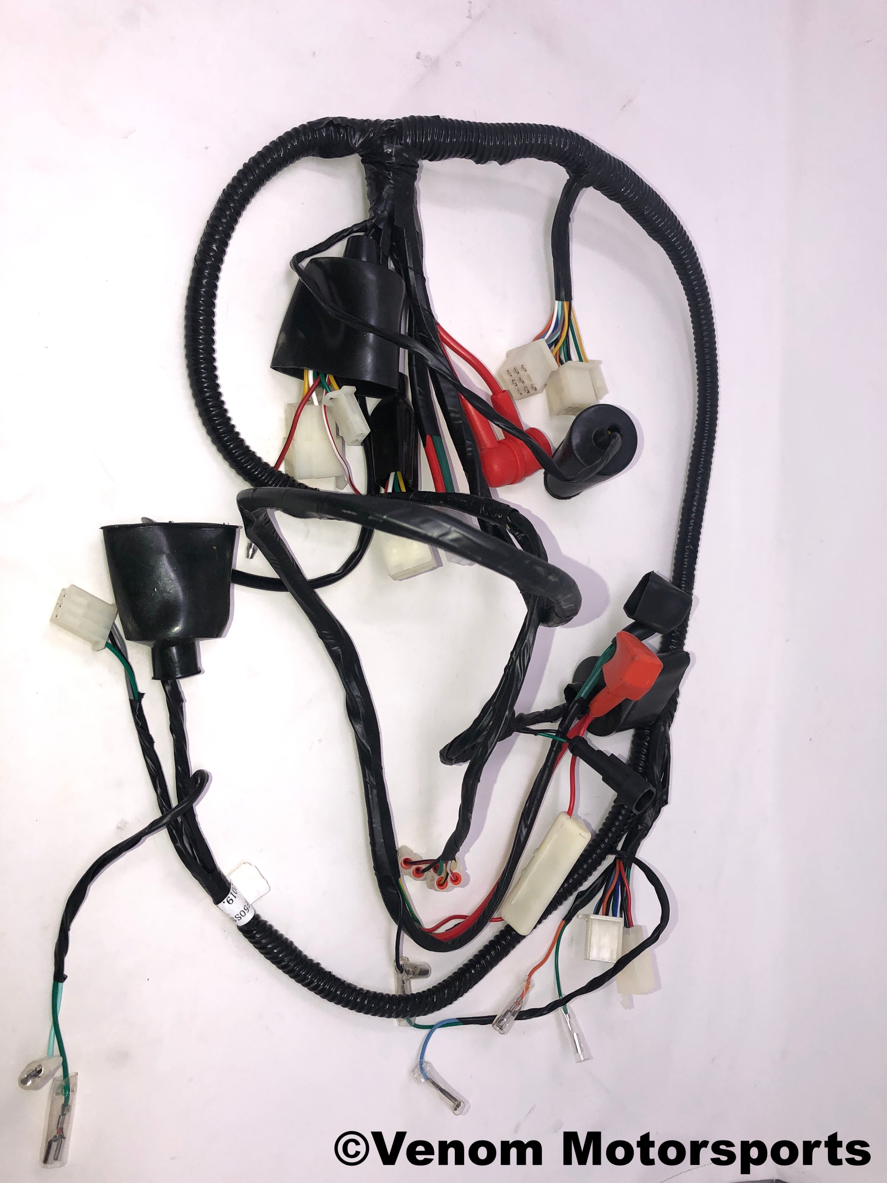 X18 50cc GY6 Scooter Wiring Harness (08010073) - Replacement Electrical Connector Kit for Moped & ATV Repair, DIY Maintenance & Performance Upgrades