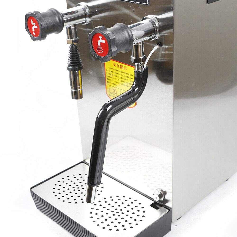 2500W 8L /2.1 Gal Commercial Stainless Steel Milk Frother for Espresso, Coffee, Tea - Perfect for Coffee Shops, Dessert Cafes & Hotels (US Stock) | Fast Milk Frothing & Steaming for Lattes, Cappuccinos & Hot Chocolate