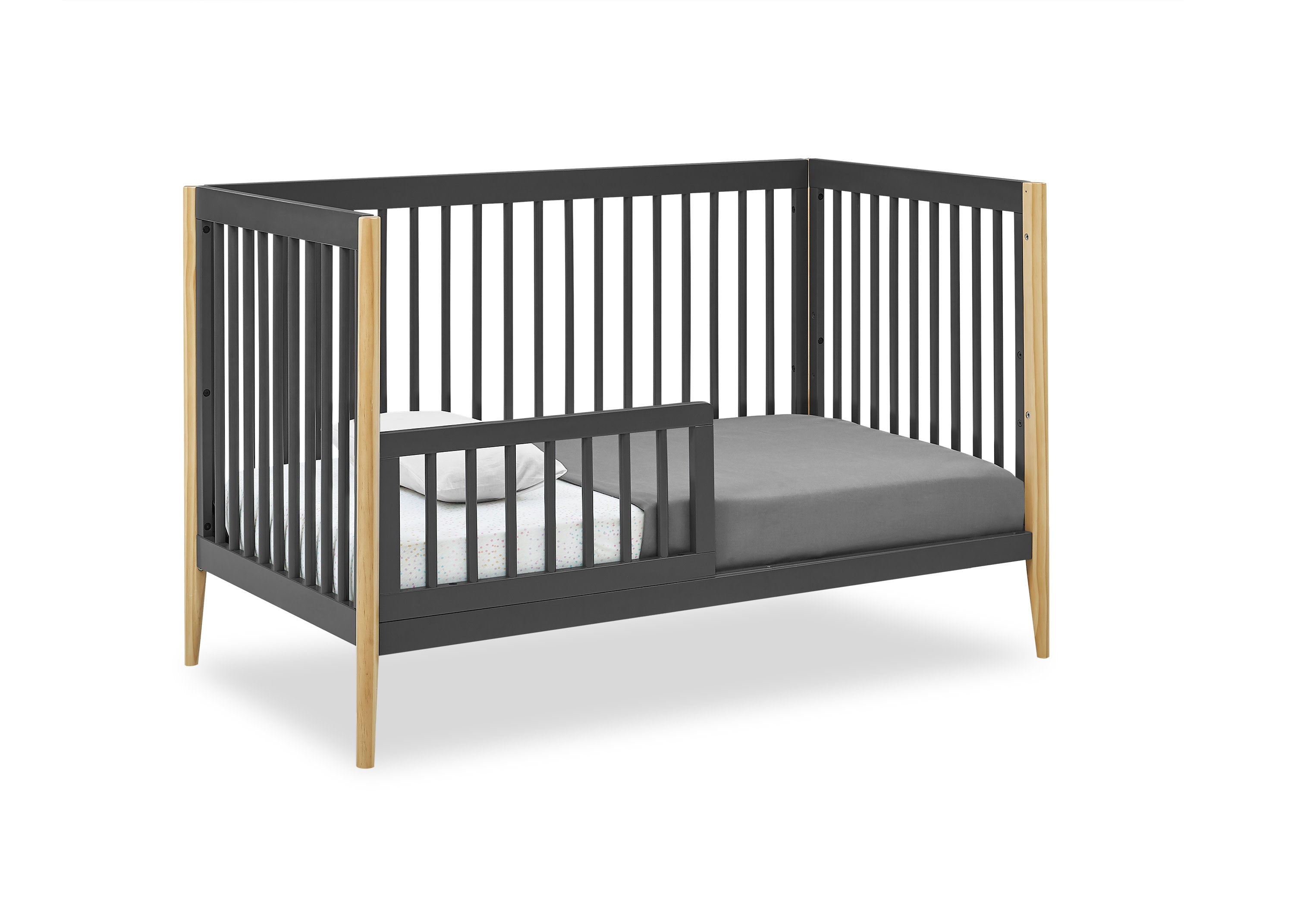 Casey 6-in-1 Convertible Baby Crib - Toddler Bed, Daybed & Full-Size Bed - Safe Nursery Furniture for Newborn to Adult - Perfect for Nursery, Bedroom & Guest Room