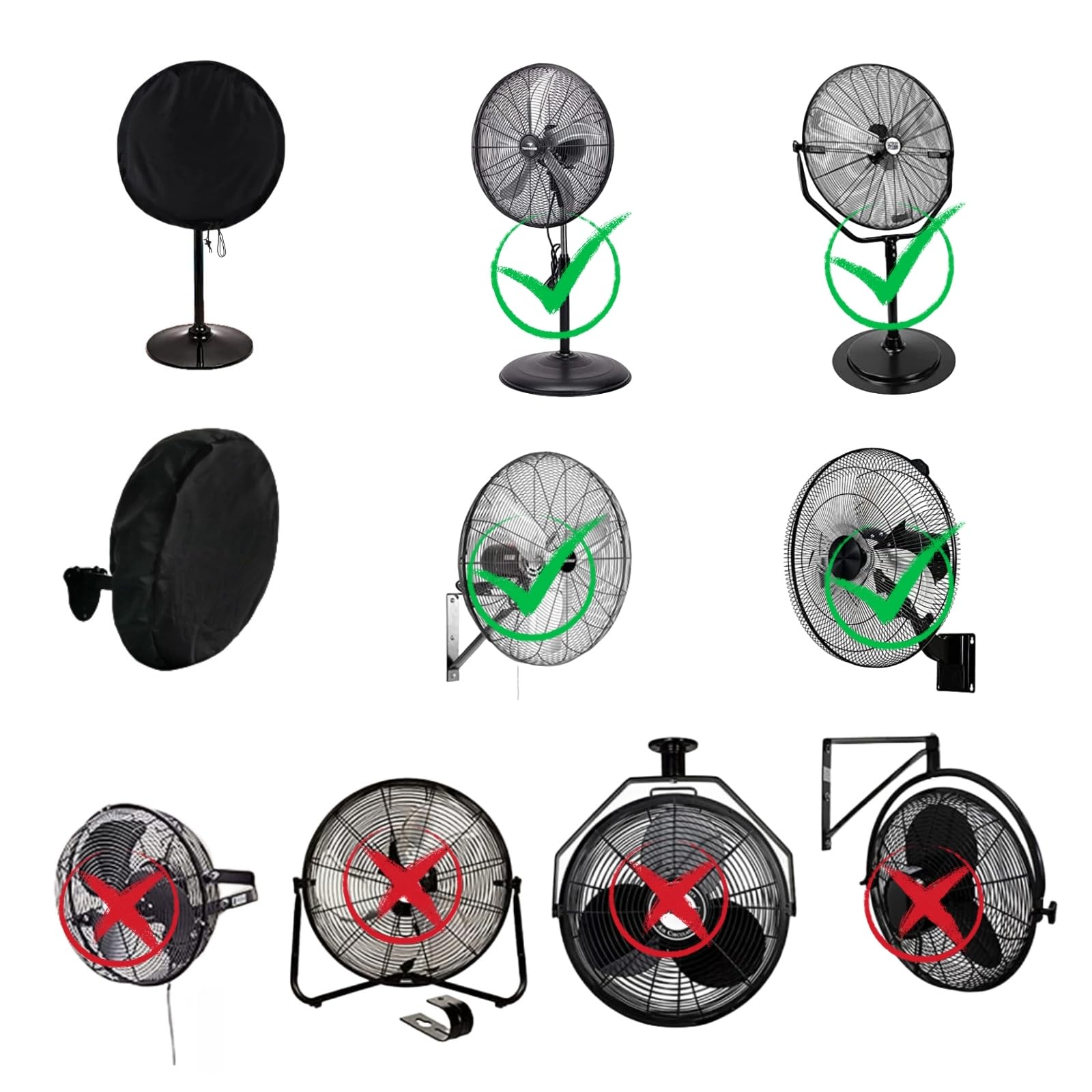 Waterproof & Dustproof Outdoor Fan Cover - Universal Fit for 24