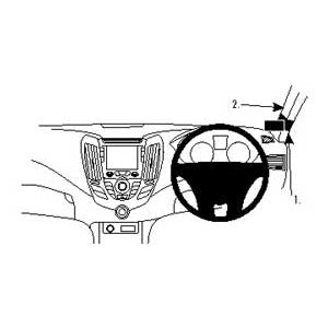 ClicOn No Holes Right Hand Dash Mount for Hyundai Veloster 2012-2018 | Secure Phone Holder for Hands-Free Driving & GPS Navigation