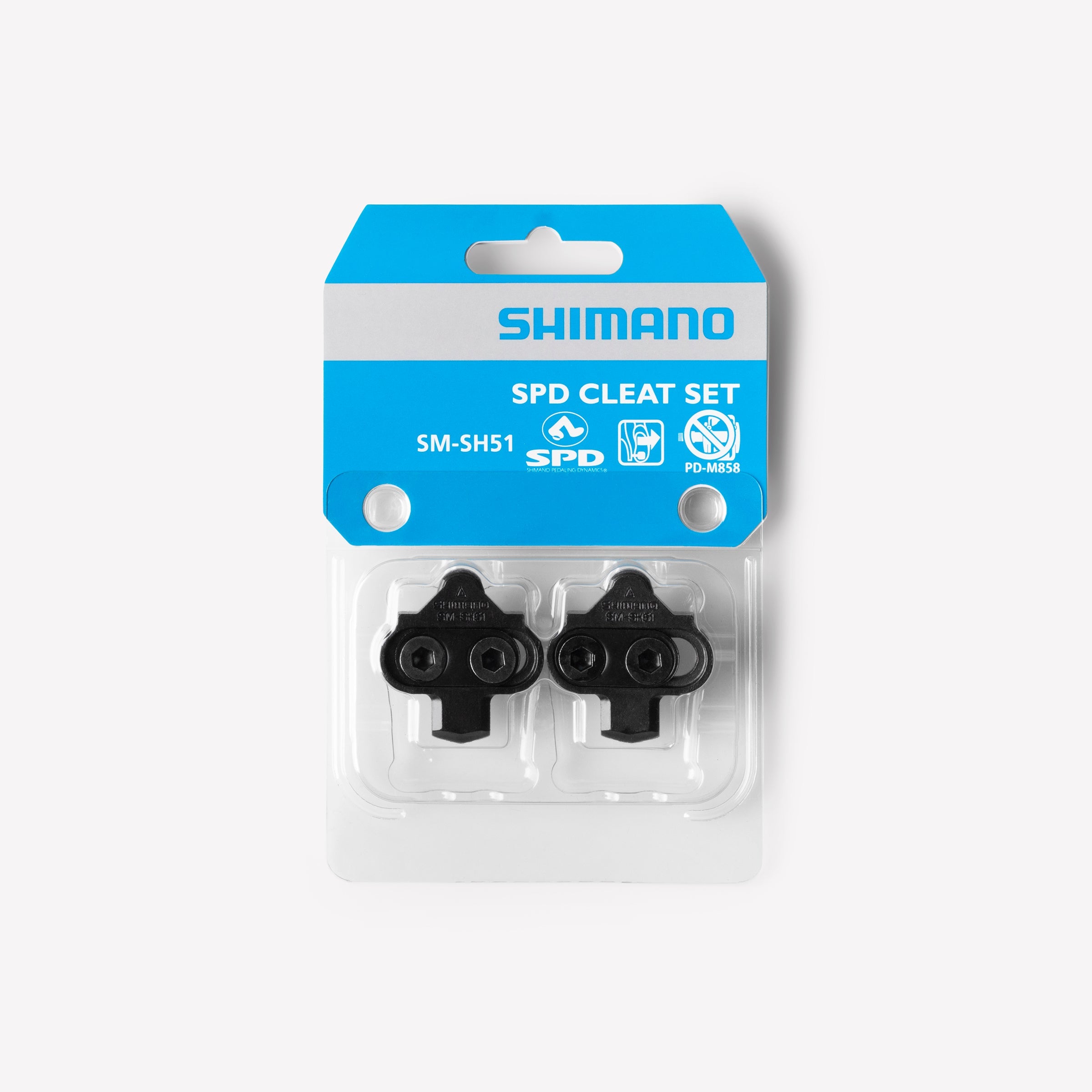 Shimano SPD Cleat Set - Compatible with SPD Pedals - Durable Bike Cleats for Road & Mountain Biking - Perfect for Cycling, Commuting & Indoor Training