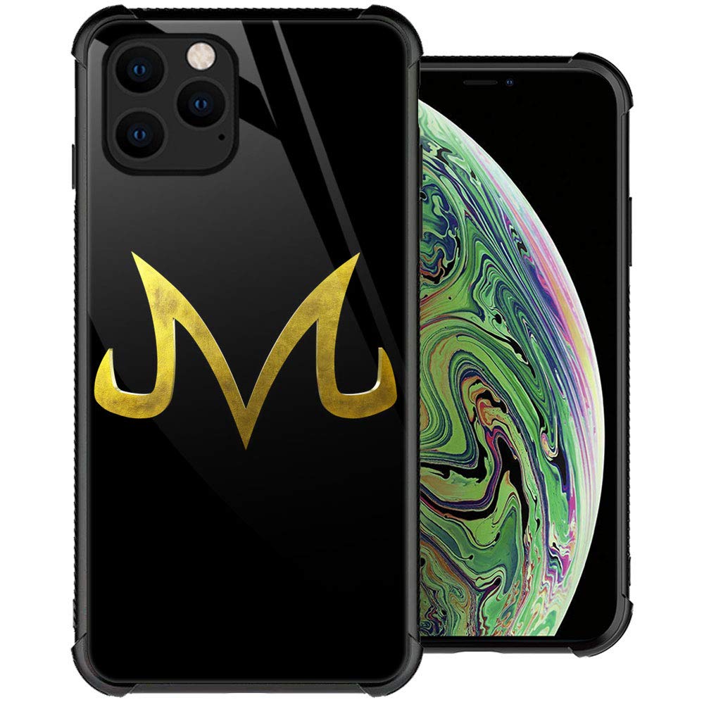 Premium Shockproof iPhone 11 Case with Gold Hoop Design - Tempered Glass Back & Soft Silicone TPU Bumper Protection for Apple iPhone 11 - Perfect for Everyday Use, Travel & Outdoor Activities