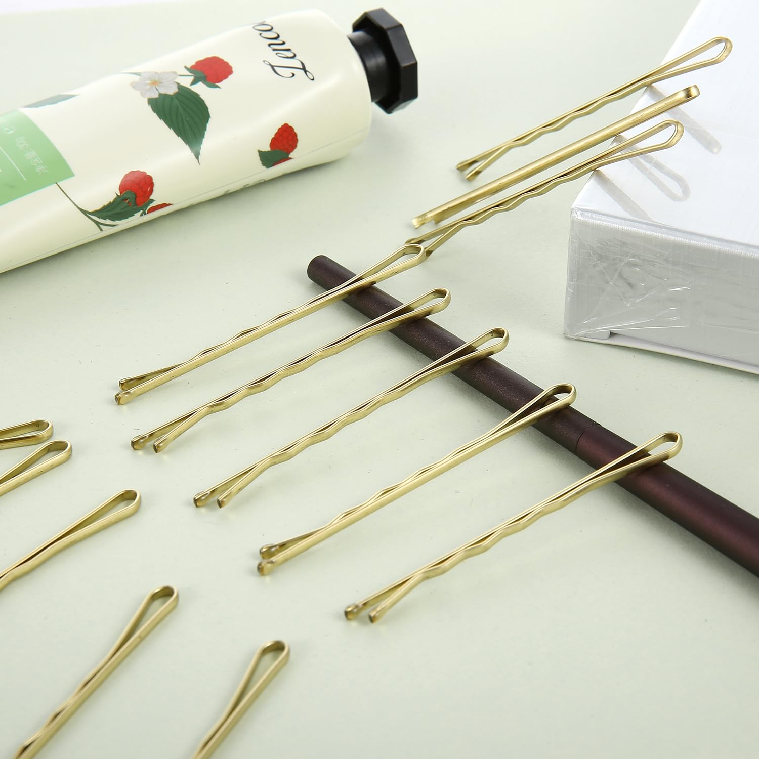 120Pcs Bobby Pins Hair Clips - Gold Hair Styling Pins for All Hair Types | Secure Bun, Updo & Braid Hairstyles | Perfect for Weddings, Parties & Daily Use