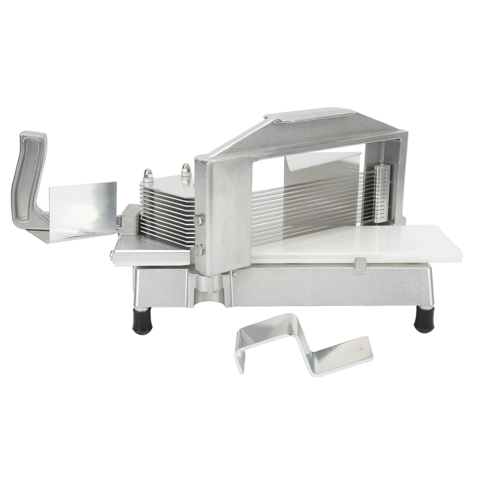 Premium Stainless Steel Vegetable & Fruit Slicer - Manual Cheese, Tomato, Potato Cutter with 6.3mm (0.25in) Adjustable Thickness - Perfect for Salad Prep, Meal Kits & Healthy Snacking - Essential Kitchen Gadget for Home Chefs