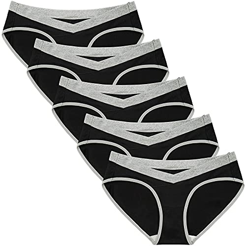 5 Black With Grey Waistband