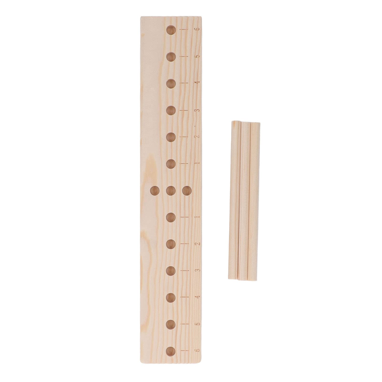 DIY Wood Bow Maker Tool - Handmade Ribbon Bow Craft Kit with 3 Long Sticks & Adjustable Pins | Lightweight Oak Christmas Wreath & Gift Decoration Maker for Holiday DIY Crafts, Home Decor, Wedding Favors